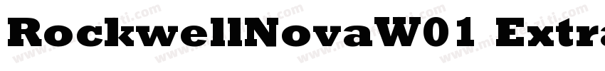 RockwellNovaW01 ExtraBold Regular字体转换